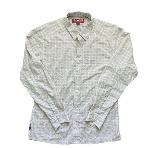 Simms Fishing Button Long Sleeve Men’s Shirt Size Small - Picture 2 of 2